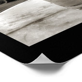  Paris Bistro Black en White Photography Poster (Hoek)