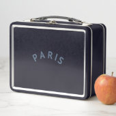 Paris Black Metal Lunch Box, Chique Lunch Box (In situ)