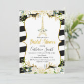 Paris Blanc Romantique Invitation de douche nuptia (Debout devant)