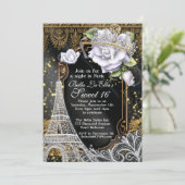 Paris Bling et Diamonds Invitation de fête d'anniv (Debout devant)