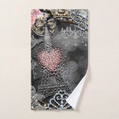 Paris Bling Glamor Sparkle France Girly Trendy (Serviette à main)