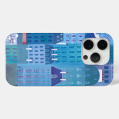 Paris Blue Case-Mate iPhone Case (Achterkant (horizontaal))