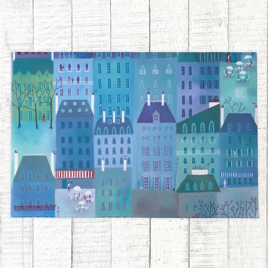 Paris Blue Deurmat