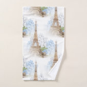 Paris Blue Hydrangea White Towel Set Bad Handdoek (Handdoek)