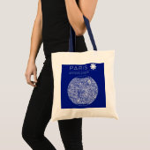 Paris Blueprint City Map Tote Bag (Devant (produit))