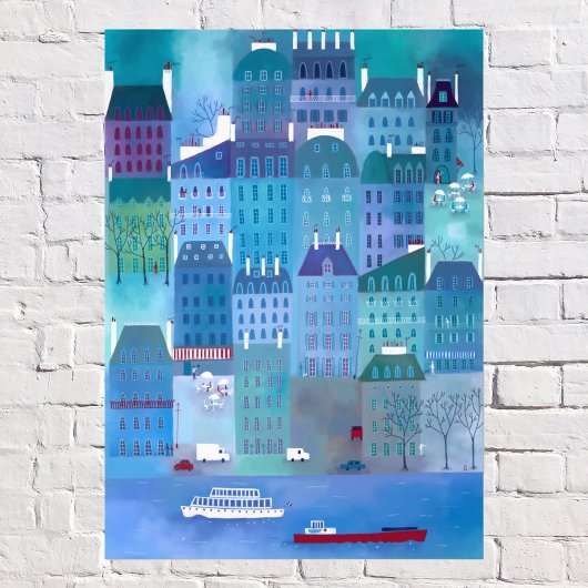 Paris Blues Foto Afdruk