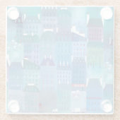 Paris Blues Glazen Onderzetter (Achterkant)