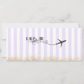 Paris Boarding Pass Invitation, Paris Invitation (Dos)