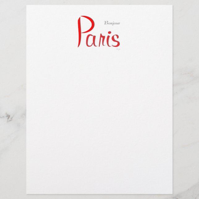 PARIS Bonjour (Hallo) (Voorkant)