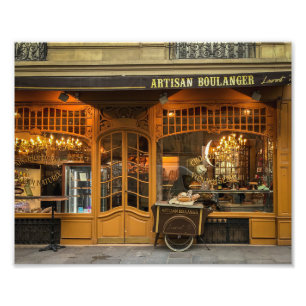Paris Boulangerie French Bakery Foto Afdruk