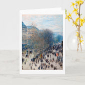 Paris Boulevard, Claude Monet Kaart (Gele Bloem)