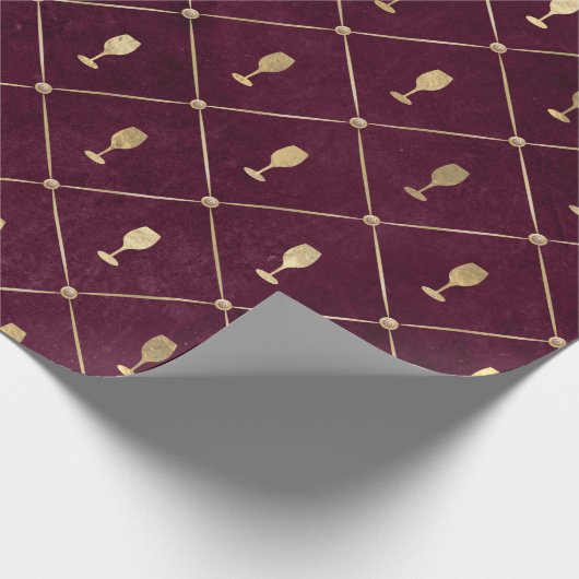 -Paris-Bourgogne en goudgrengine Cadeaupapier (Hoek)