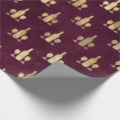 -Paris-Bourgogne en goudgrengine Cadeaupapier (Hoek)