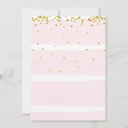 Paris Bow Rose Anniversaire Fête Invitation (Dos)