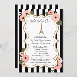 Paris Bridal Shower Kaart