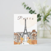Paris Briefkaart (Staand voorkant)