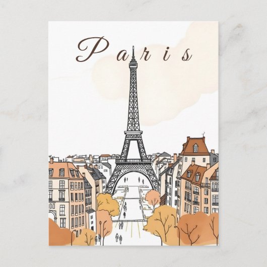 Paris Briefkaart (Voorkant)