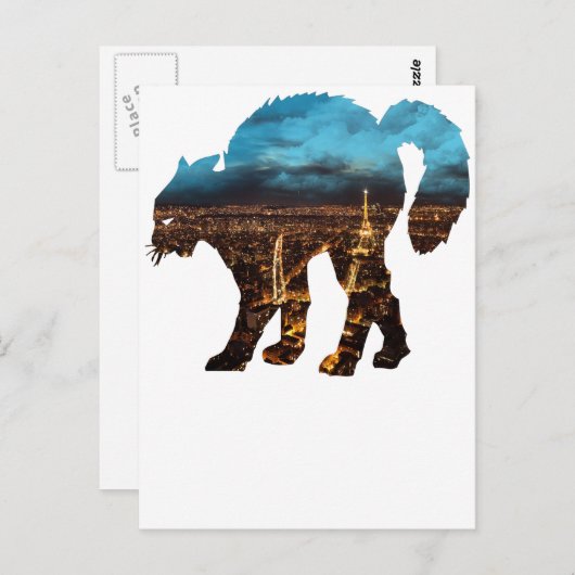 PARIS BRIEFKAART (Voorkant / Achterkant)