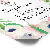 Paris Bruidsfeest Welcome Sign Poster (Hoek)