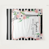 Paris Bruidsuitnodiging Achtergrond Fotohokje Wandkleed (Voorkant (horizontaal))