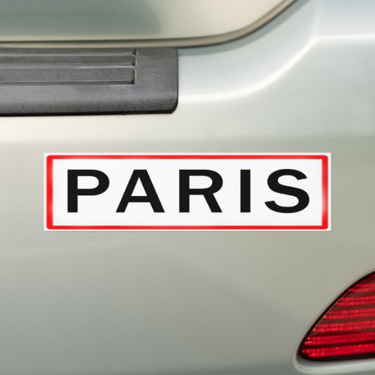 PARIS BUMPERSTICKER (Op auto)