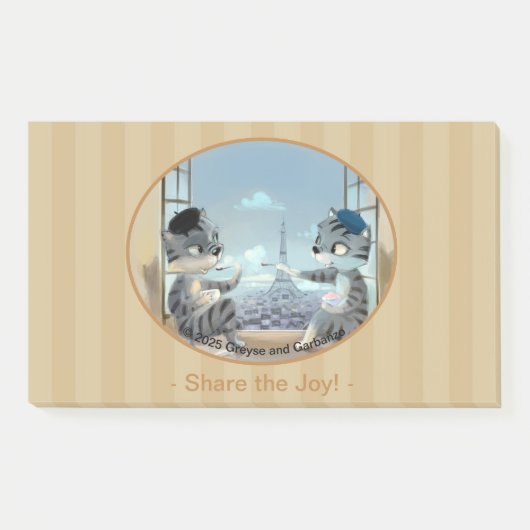 Paris by Day Notes 10" x 6" - Joy (Voorkant)