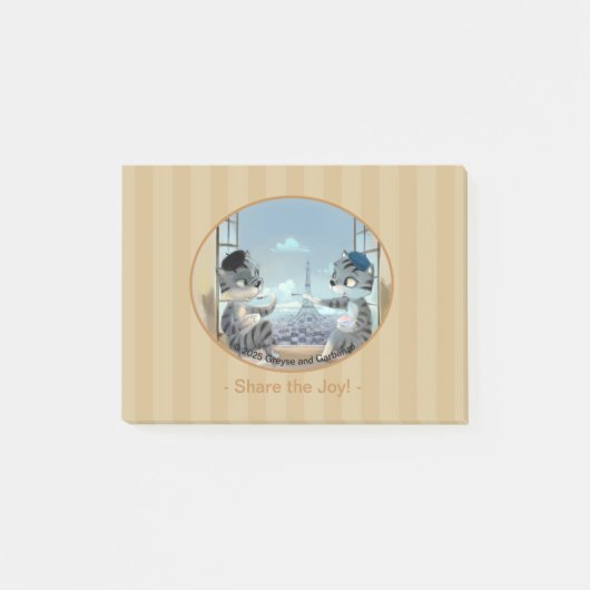 Paris by Day Notes 4" x 3" - Joy (Voorkant)