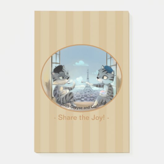 Paris by Day Notes 4" x 6" - Joy (Voorkant)