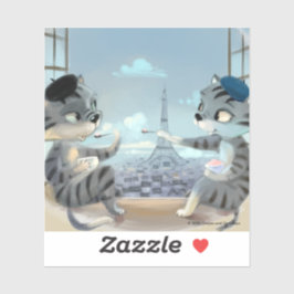 Paris by Day Vinyl Sticker - Joy (Diverse Maten)