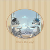 Paris by Day Vinyl Sticker - Joy ( Diverses taille (Devant)