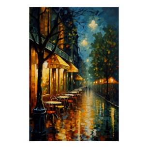 Paris by night perfect poster
