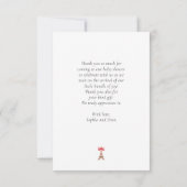 Paris Café Bakkerij Aquarel Bedankkaart (Achterkant)