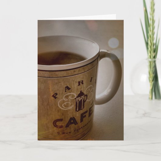 Paris Cafe Coffee Note Cards Kaart (Voorkant)