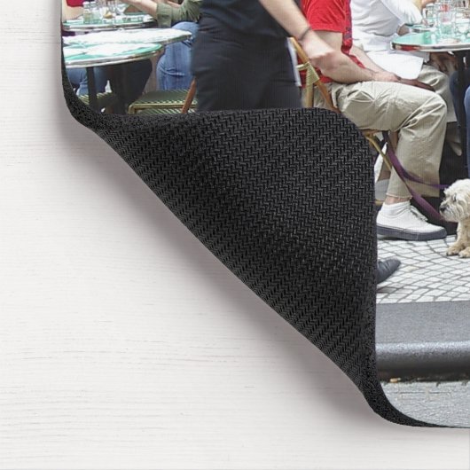 Paris Cafe Life Mousepad Muismat (Hoek)