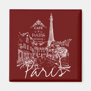Paris cafe magnet magneet