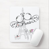Paris Cafe Mousepad Muismat (Met muis)