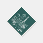 Paris cafe napkins servet (Hoek)