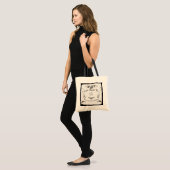 Paris Cafe Sign Tote (Voorkant (model))