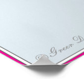 Paris Cafe Silver Poodle Poster Print (Hoek)