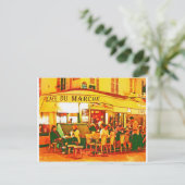 Paris Cafe Water Color Briefkaart (Staand voorkant)