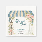 Paris Café Zei Ja Bruidsfeest Servet (Voorkant)