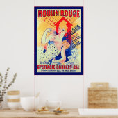 Paris CanCan ~  Frans Adverteren Poster (Keuken)