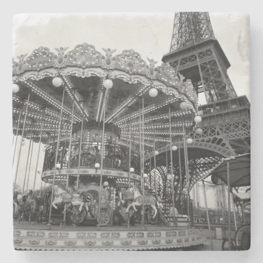 Paris Carousel Stenen Onderzetter (Voorkant)