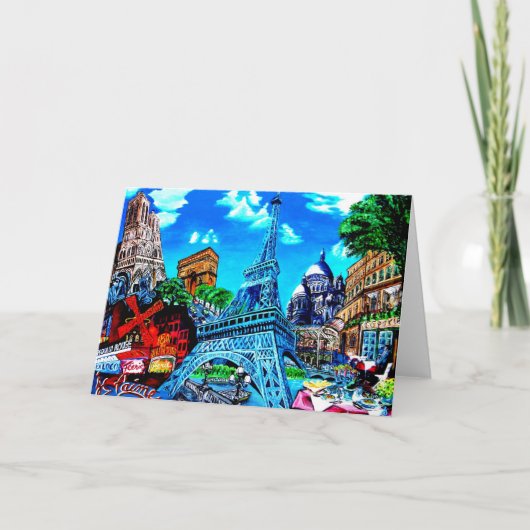 Paris carte de voeux kaart (Voorkant)