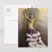 Paris Casino Costumed Dancer Briefkaart (Voorkant / Achterkant)