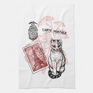 Paris Cat Theedoek