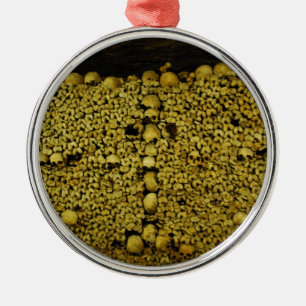Paris Catacombs Skulls en Botten Metalen Ornament