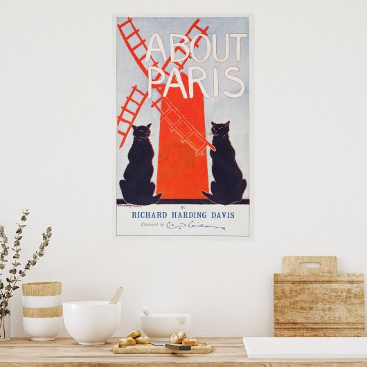 Paris Cats Poster (Keuken)