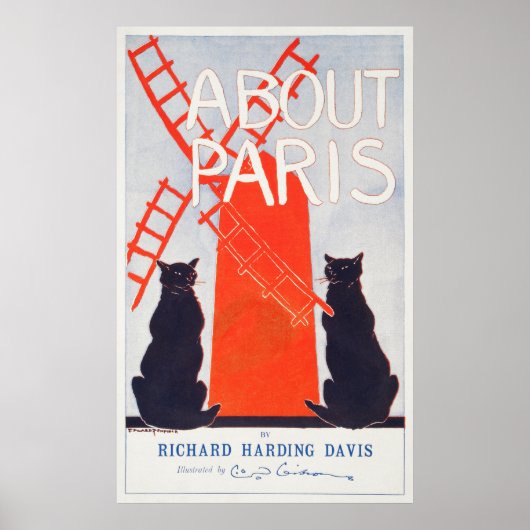 Paris Cats Poster (Voorkant)