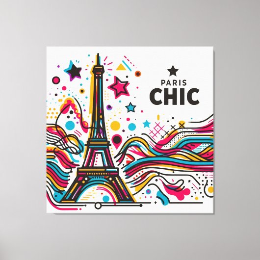 Paris Chic Vibes #2 Canvas Afdruk (Voorkant)